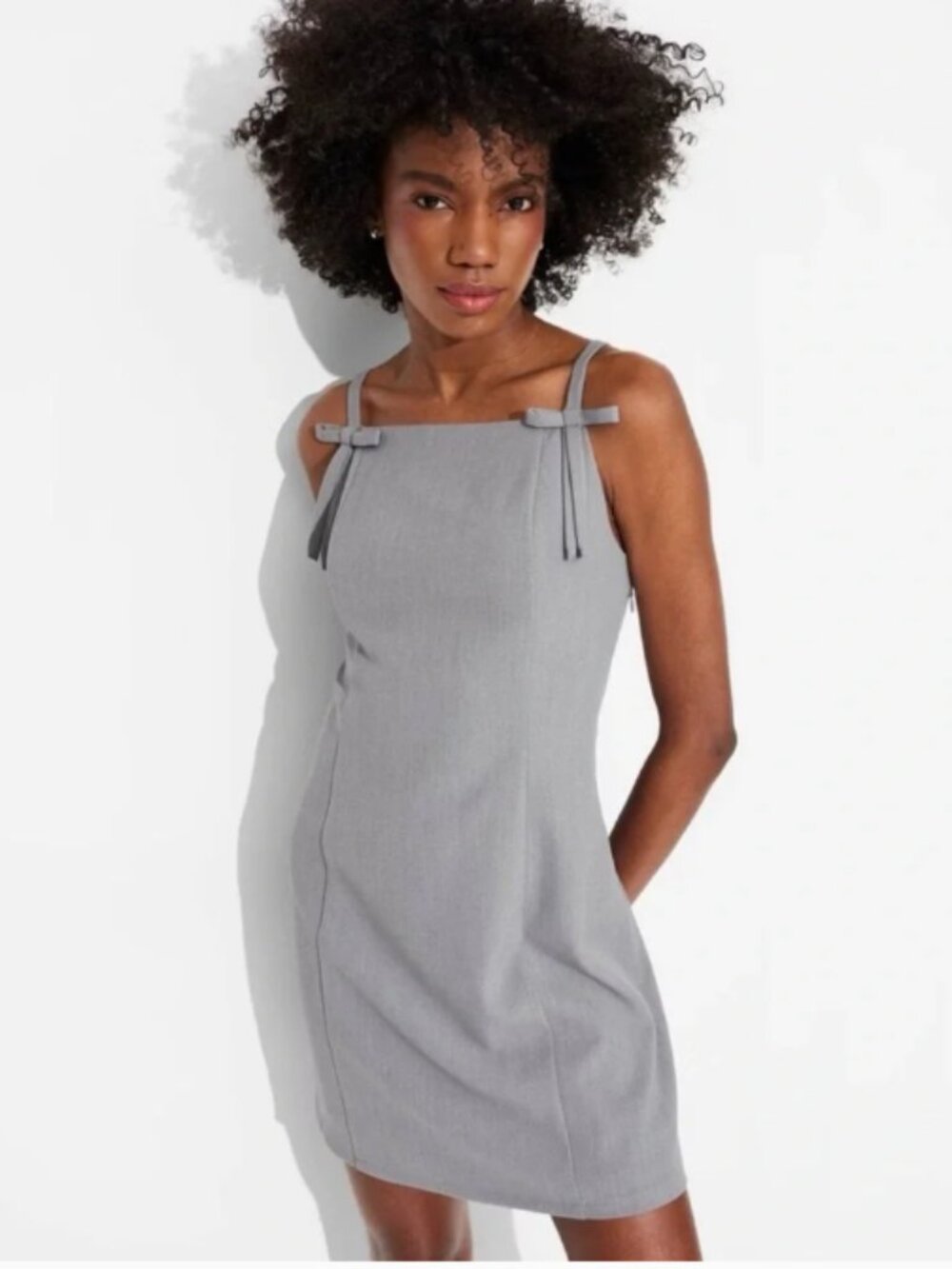 Wild Fable Light Gray Mini Dress